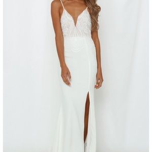 I Come Alive White Maxi Dress